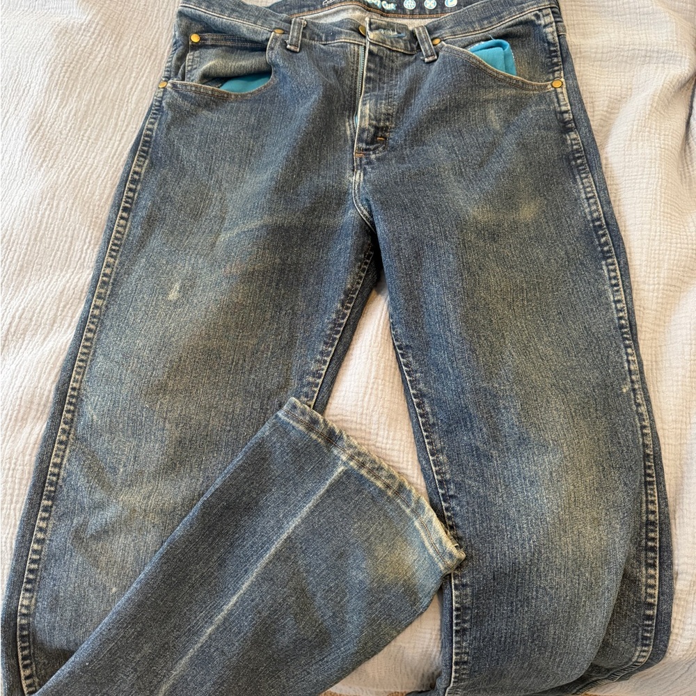 Men's Blue Wrangler Jeans